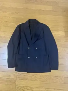 洋服の青山　パジャマスーツ　ダブルジャケット濃紺