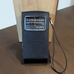 ​【レトロ】SONY FM/AM 2バンドラジオ TFM-3850 専用ケース付のサムネイル