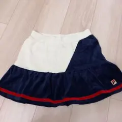 FILA フレアスカート ネイビー ホワイト