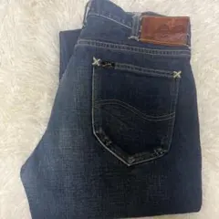 濃紺 vintage Lee 101Z 復刻 日本製 デニム 革パッチ30×33