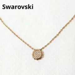 美品　スワロフスキー　ネックレス　ボルト　　六角形　ラインストーン
