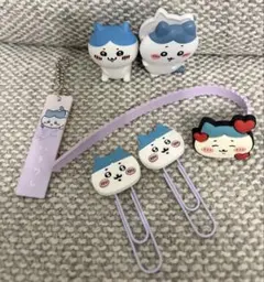 ちいかわ　ハチワレ　クリップ　アクキー フィギュア　セット　キャンドゥコラボ