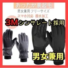 スキー スノボ グローブ 防風 防寒 手袋 裏起毛 スマホ対応 撥水加工 新品