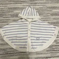 【美品】GELATO PIQUE ベビーポンチョ 80-90cm ジェラートピケ