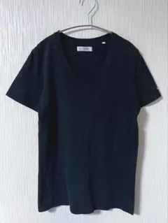 ハリウッドランチマーケット コットン100% Ｖネック Tシャツ カットソー　S