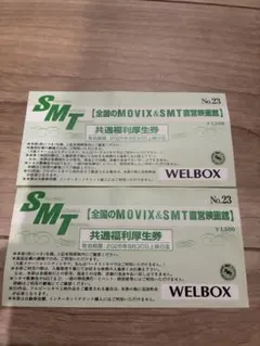 SMT MOVIX 共通福利厚生券 2枚