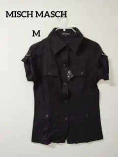 MISCH MASCH【未使用】半袖シャツ ブラック 38　デザイン　Y2Kのサムネイル