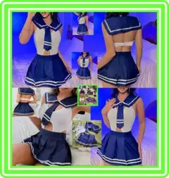 ★超素敵★コスチューム★セーラー風セット★テディデザイン★巻風スカート★S163