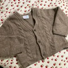 Foque 18m ケーブルニットカーディガン　60 70 80