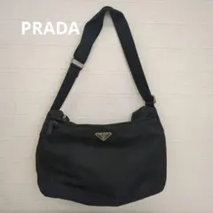 PRADA プラダ ブラック ナイロン ショルダーバッグ