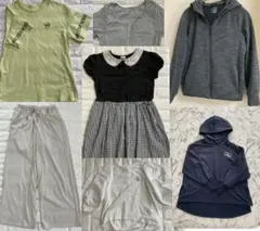 女の子150 春夏　パペルラピス GUユニクロ等7点　まとめ売り