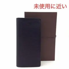 ルイヴィトン エピ 黒 ブラック メンズ 長財布 ポルトフォイユ ブラザ