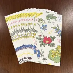 【新品】六花亭 花柄 紙袋 筒形 マチなし 11枚