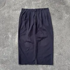 【レア黒】90s ワイドスラックス ギャングスラックス バギースラックス 極太 希少黒】90s バギースラックス ギャングスラックス ワイドスラックス