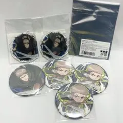 進撃の巨人　キャラ福くじ　アクリルキーホルダー　ジャン　缶バッジ　等身