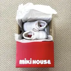 ミキハウス ファーストベビーシューズ くま 白 13cm♪