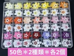 【094-1】新作❣️クラフトパンチ 花 50色 200枚セット