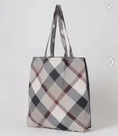 ブルーレーベル　パーシャルクレストブリッジチェックエコバッグ