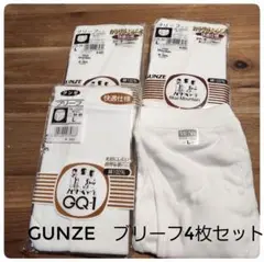 新品3枚　未使用1枚　GUNZE ブリーフ　4枚セット L天引　グンゼ　下着