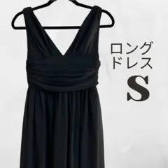 美品 ノーブランド ロングドレス レディース ブラック S相当