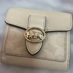 COACH コーチ 二つ折り財布 ホワイト ベージュのサムネイル