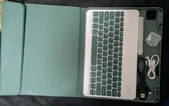 iPad用 Bluetoothキーボード ケース グリーン