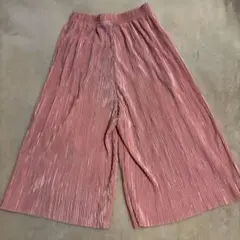 韓国　パンツ　プリーツパンツ　フレアパンツ　キュロット