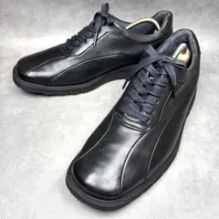 【生産終了モデル】ASICS pedala LUDE 本革 スニーカー 3E 黒