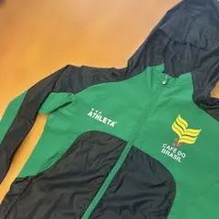 【訳あり特価】ATHLETA ピステ・ウィンドブレーカー 緑/黒　Sサイズ