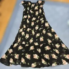 M'S GRACY ケープ付き　薔薇ロングワンピースのサムネイル