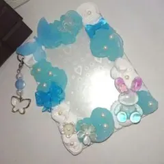 【 スカイブルーラビット 】 ホイップデコ 硬質カードケース トレカケース 青