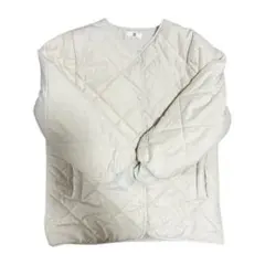 LS アイボリー キルティングジャケット