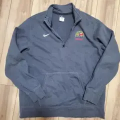 古着 Nike ダークグレー ハーフジップ トレーナー
