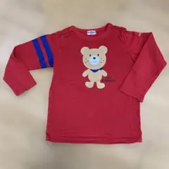 ミキハウスHot Biscuits 赤い長袖カットソーサイズ120