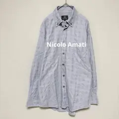 Nicolo Amati/チェック 長袖シャツ/ボタンダウン/トップス/3363