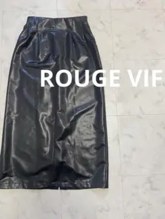 ROUGEVIF ルージュヴュフ レザータイトスカート ロングスカート 黒