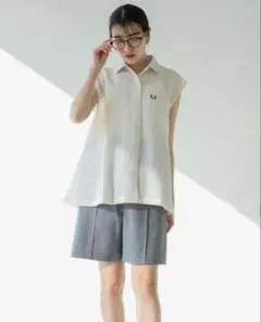 FRED PERRY×Ray BEAMS ニット カラー シャツ