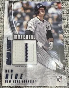 ベン・ライス ヤンキース toppsレリックカード ユニフォームカード 