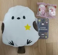 KALDI クリスマスポシェット シマエナガ イチゴチョコマシュマロ付き