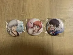 銀魂　吉原大炎上 ローソン 缶バッジ　銀時　神楽　新八　セット　万事屋