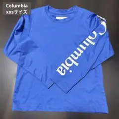 Columbia コロンビア 長袖カットソー XXS 青 110 アウトドア