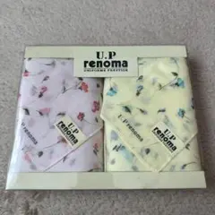 renoma ／花柄ハンカチ 2枚セット