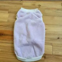 薄紫色フリースノースリーブ犬服