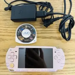 [ジャンク品]SONY PSP-2000 ピンク 本体 ACアダプター付き