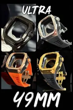 49mm ウルトラ　アップルウォッチ用　ステンレスケース@roze gold