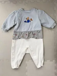 ファミリア　フリルロンパース　70