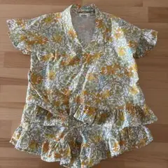 ｛最終値下｝PAIR MANON 花柄甚平 110サイズ