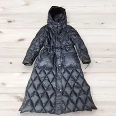 RUIRUE BOUTIQUE ダウンコート ロングコート Aライン L 黒