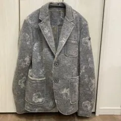 DIM ATTIA ウール混紡 グレー ブレザー