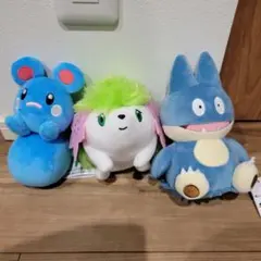 ポケットモンスター　ぬいぐるみ　ルリリ&ゴンベ&シェイミ
